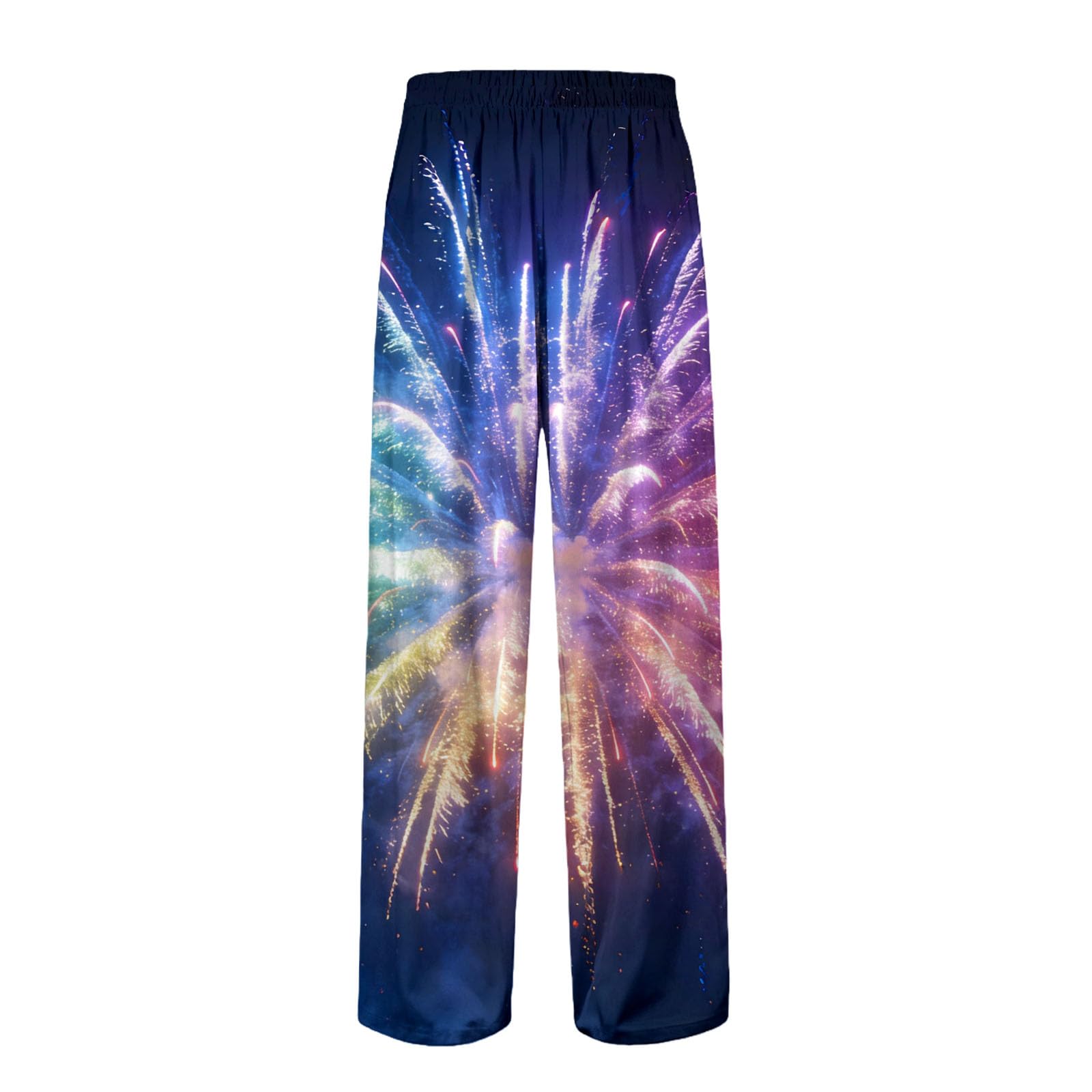 Generisch Pantalon de pyjama en flanelle pour homme avec motif