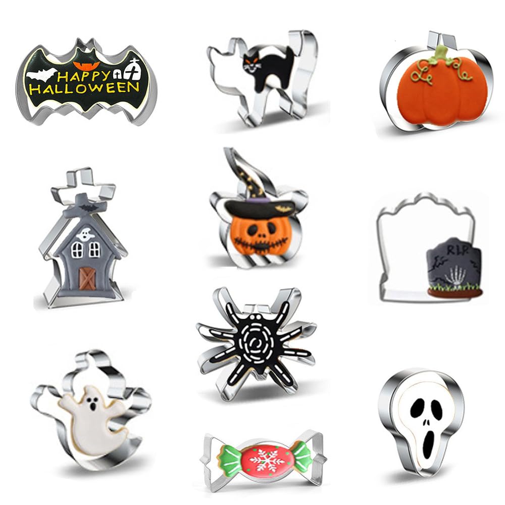 Formine Zucca Pipistrello Set 5 Formine Biscotti Halloween - Acciaio Inox  Per Zucca, Pipistrello, Fantasma, Gatto E Cappello Da Mago Formine Per  Biscotti Zucca Pipistrello, image size:1000x1000