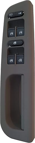 SWITCHDOCTOR Juego de interruptor principal de ventana y bisel completamente ensamblado para Volkswagen Jetta 1999-2005 (gris)