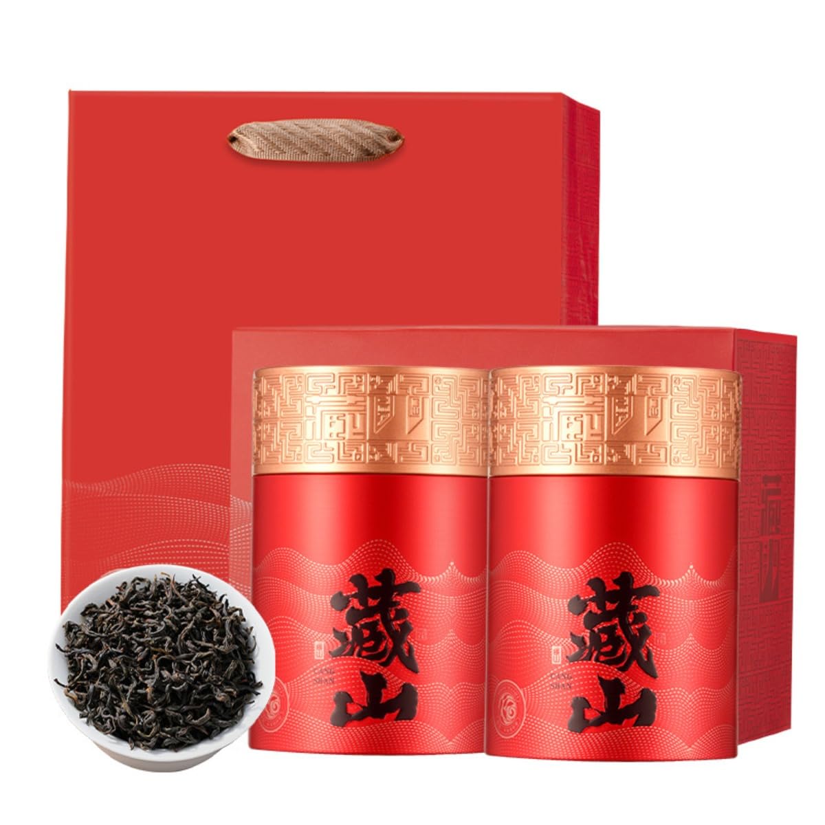 Set Regalo Premium 150g * 2/10,58oz | Tè Nero Keemun, Tè in Foglie Sciolte | Tè Nero Morbido | Ottimo Regalo Per Gli Amanti Del Tè (A-300 g / 10,58 once)