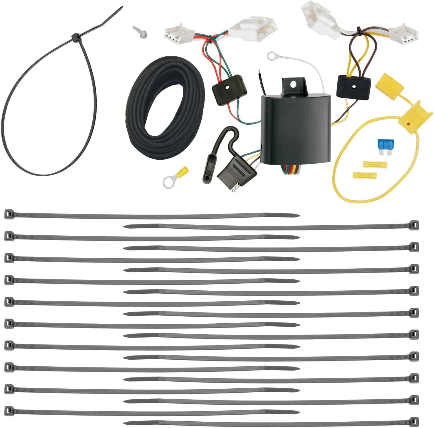 Tekonsha T-Oneยฎ T-Connector Harness, 4-Way Flat, Compatible with Select Lexus NX200t, NX300h