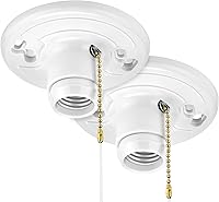 Vista 10 de Maxxima Soporte de lámpara de plástico sin llave, base mediana de una pieza, soporte de caja de enchufe E26, 660 W, iluminación de techo, compatible