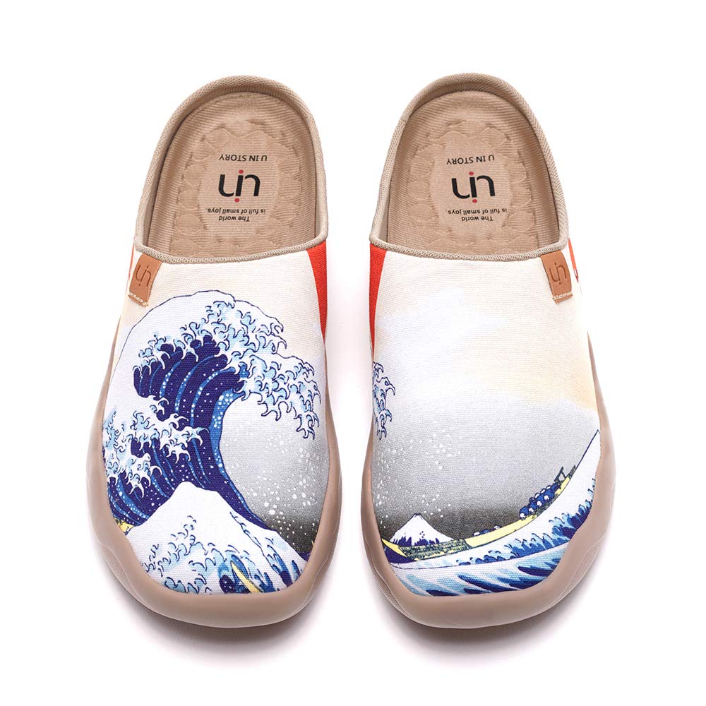 UIN Womens Slip On Walking Shoes Art Travel Lightweight Comfort Fashion Sneaker Mahon Series