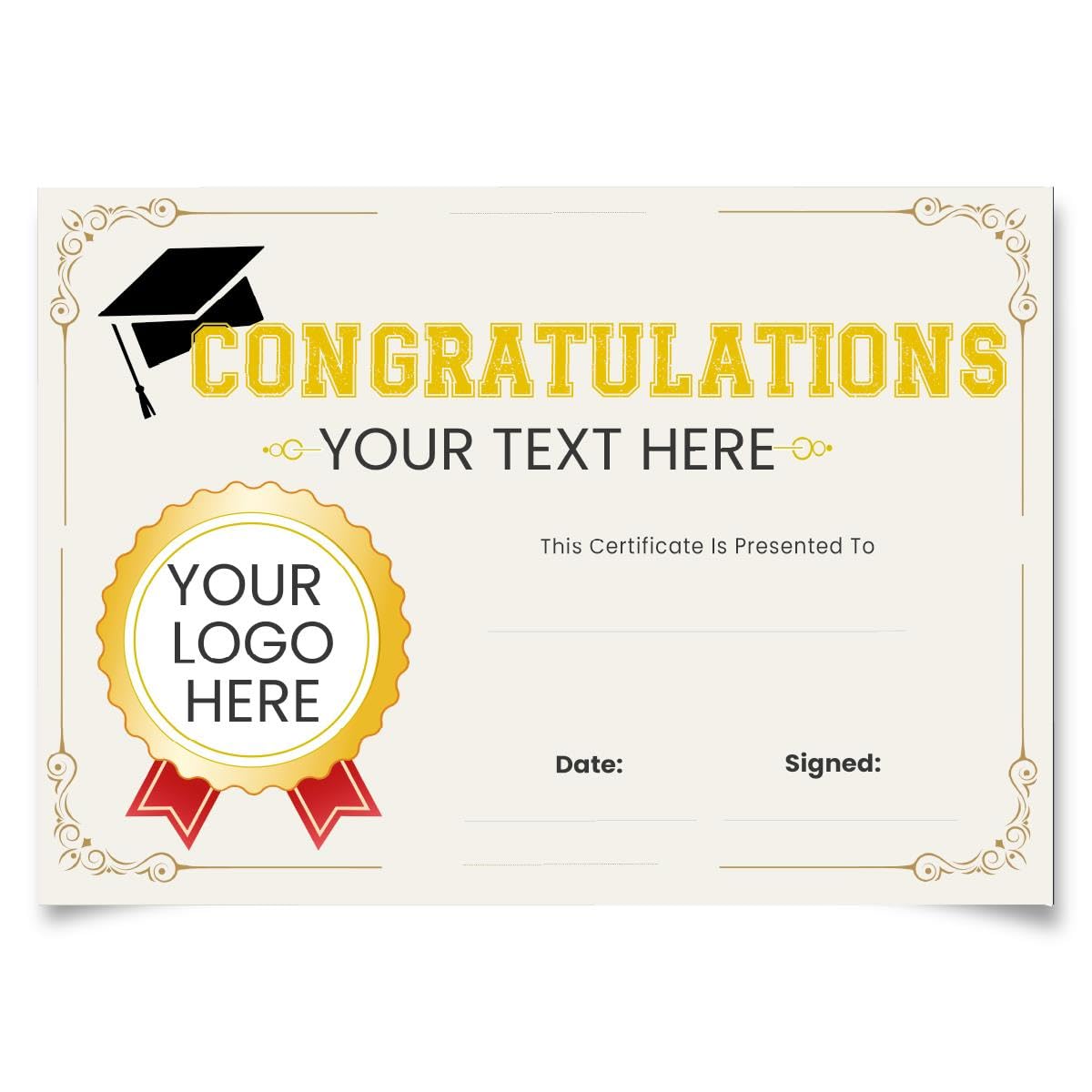 Personalised Graduation certificates for School Teachers, 250gsm A5 Silk Finish Photo Paper (Pack of 20)