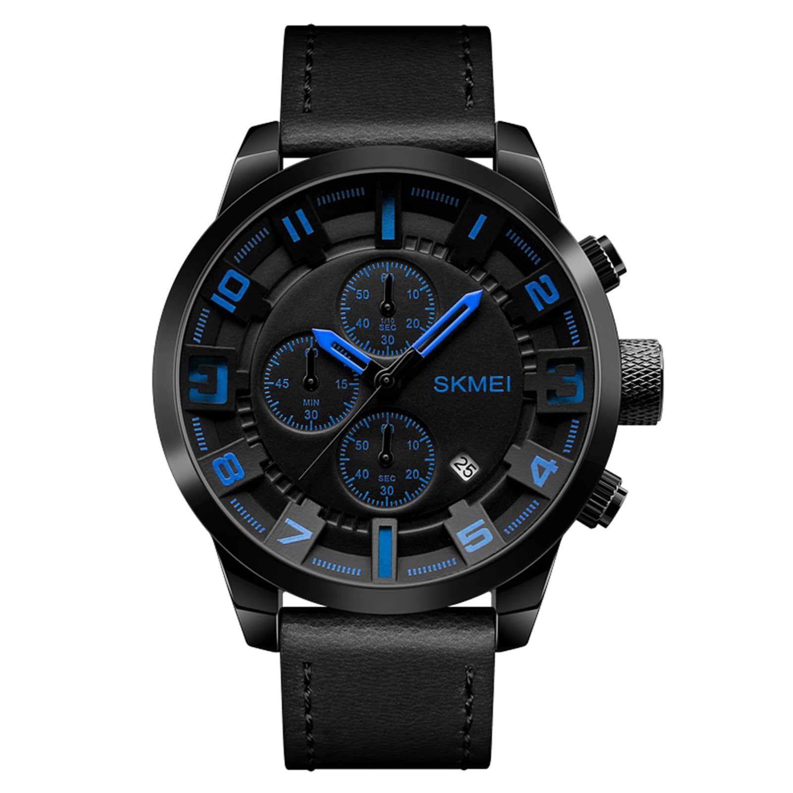 DHNQKJ Men Watch Waterproof Stainless Steel Fashion design Led Analog Digital Watches Day Date Stopwatch Heavy Metal Alarm Sport Watch Gent Outdoor Luminous Big Wrist Watches Blue, strap (B0BC68L94D) Amazon Price History, Amazon Price Tracker