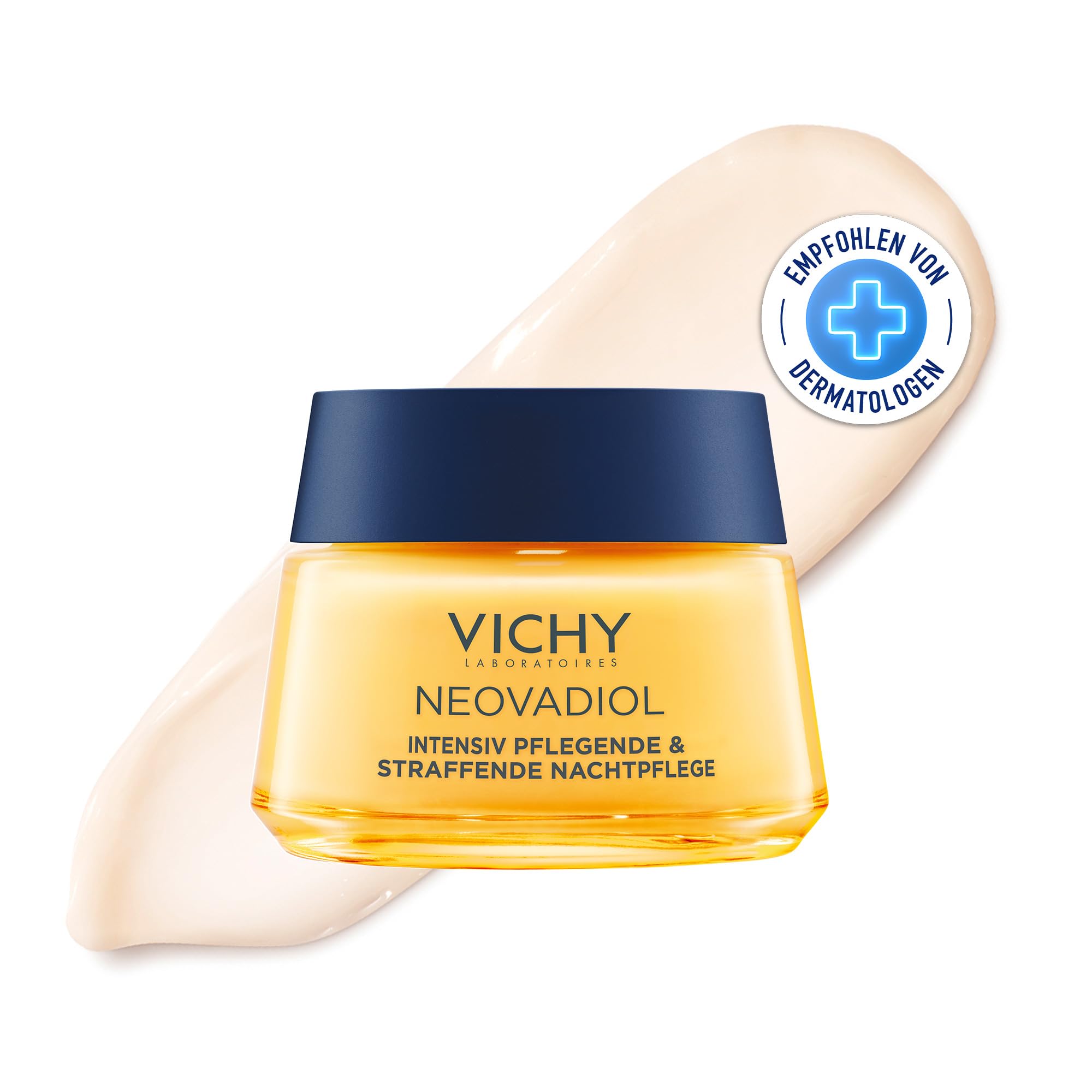 VICHY Intensiv Pflegende und Straffende Nachtpflege, ehem. Magistral Nacht: Anti-Falten Creme gegen den Lipidverlust nach den Wechseljahren, Neovadiol, 50 ml
