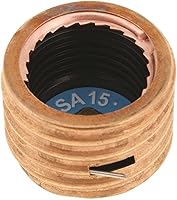 Vista 2 de Bussmann SA-15 - Adaptador de fusible Fustat con base Edison de circuito de motor único de 15 amperios, paquete de 4