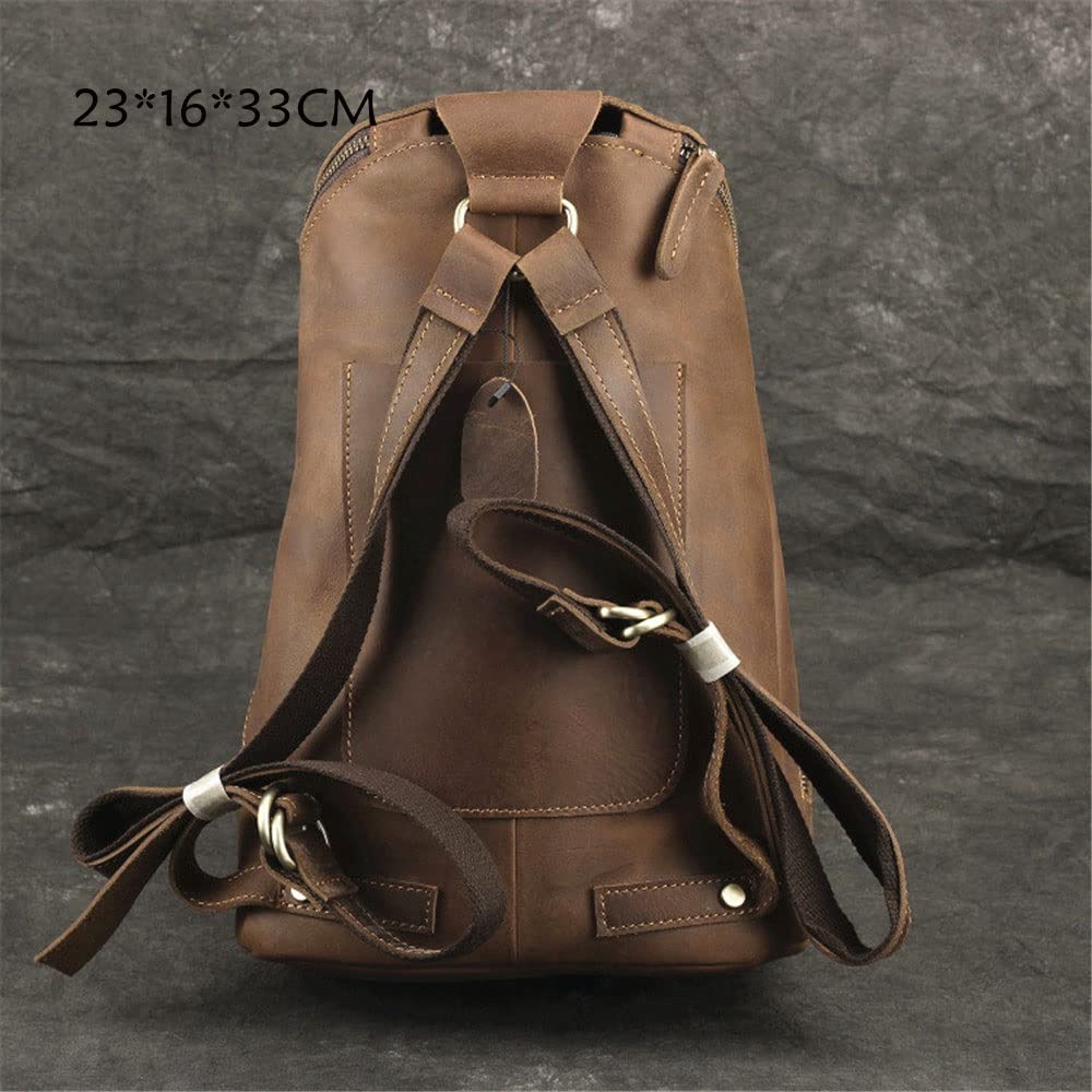 Mochila una Mochila Mochila Personalidad Casual Retro Bolsa de Moda de Mujeres en la Universidad (Color : A, Size : 23 * 16 * 33cm)