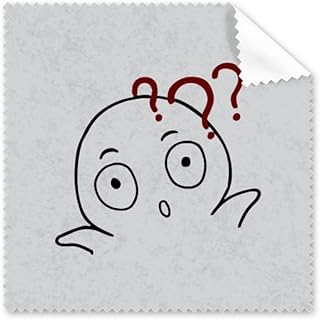 Doubt Black Cute Chat Happy Pattern Cleaning Cloth Phone Screen Glasses Cleaner 5pcs