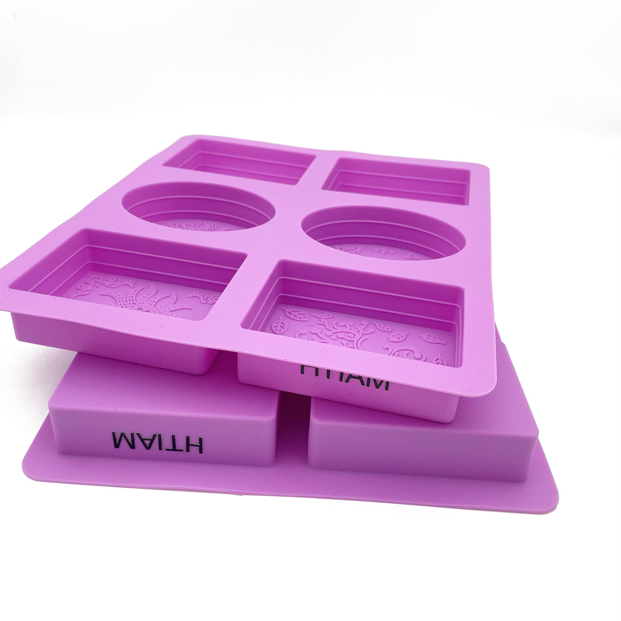 Silicone Soap Molds (2 Flower Purple) 3