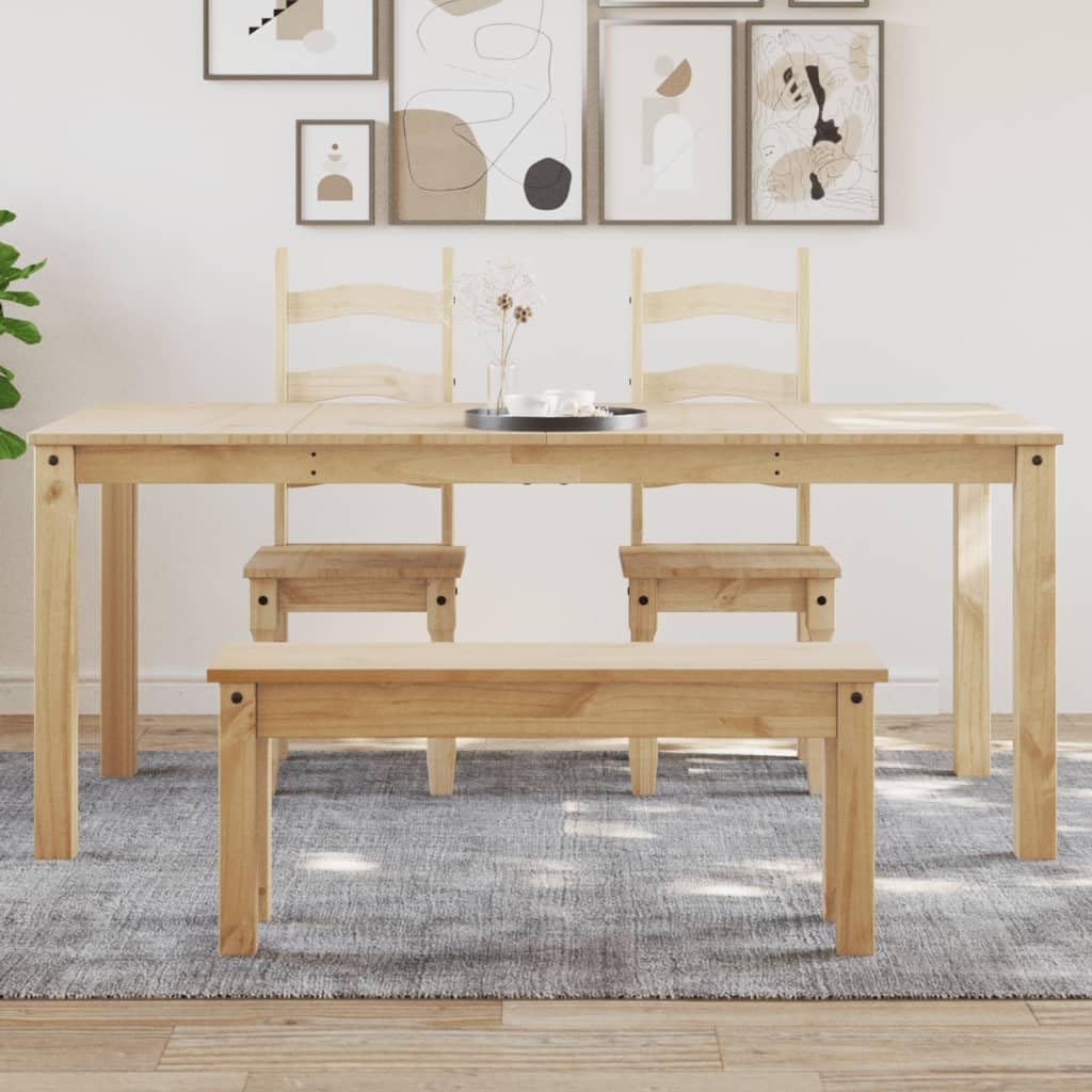 vidaXL Mesa de Comedor Panama Madera Maciza de Pino 180x90x75 cm