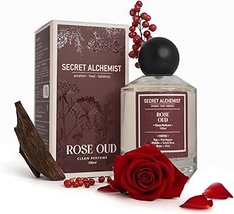 Rose Oud Eau de Parfum 100ml | Unisex Long Lasting Clean Floral Woody EDP | Luxury Perfume with Rose, Oud & Pink Pepper