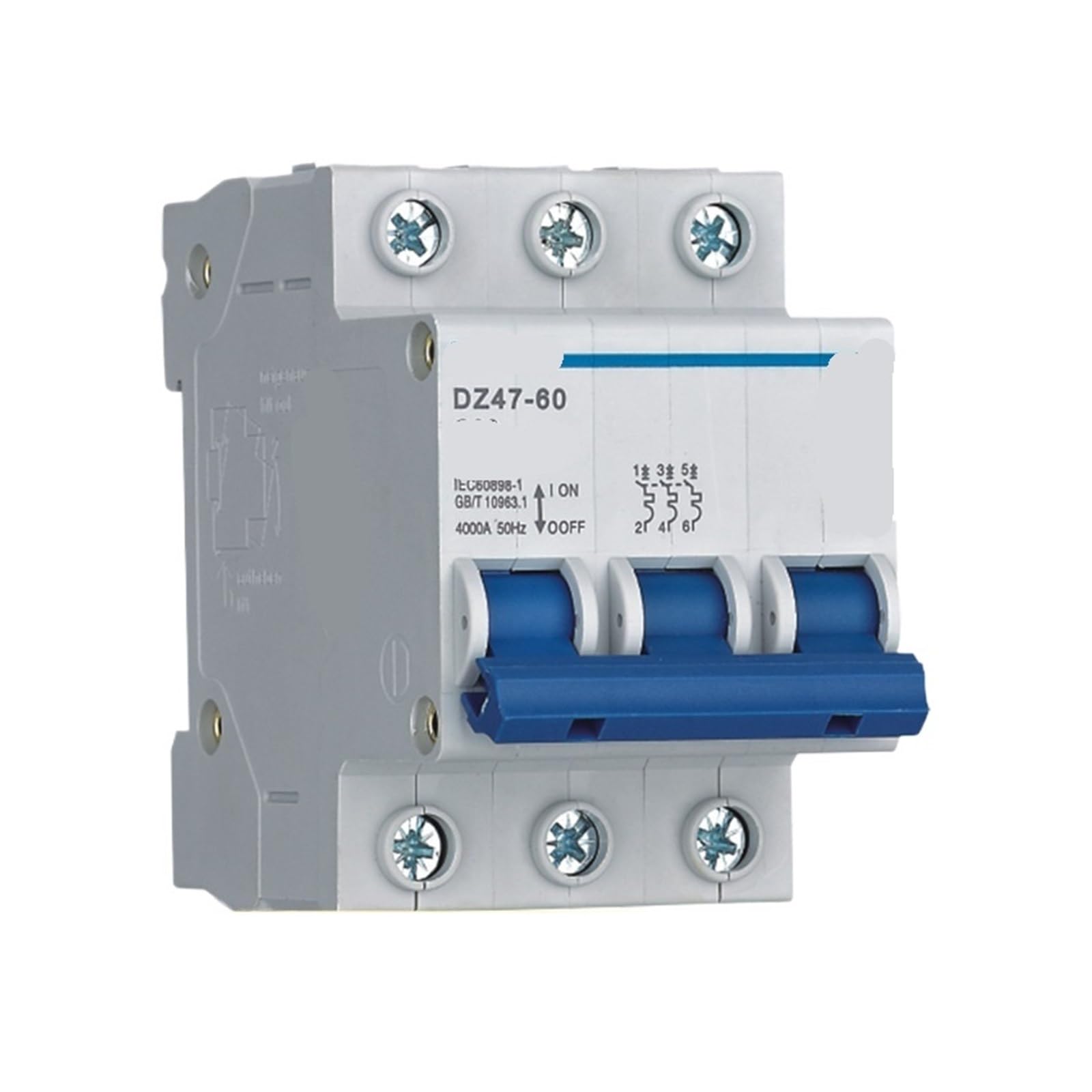 GVBAEPIEO Electrical DZ47 Miniature Circuit Breaker DZ47-60 3P C6