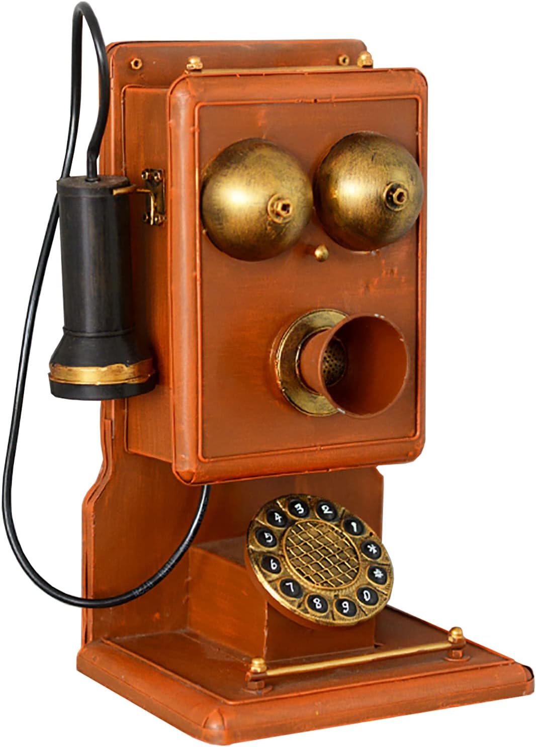 Retro Telephone Model Rotary Dialing Telephone Decorating Wired Corded Landline Phone,Balck
