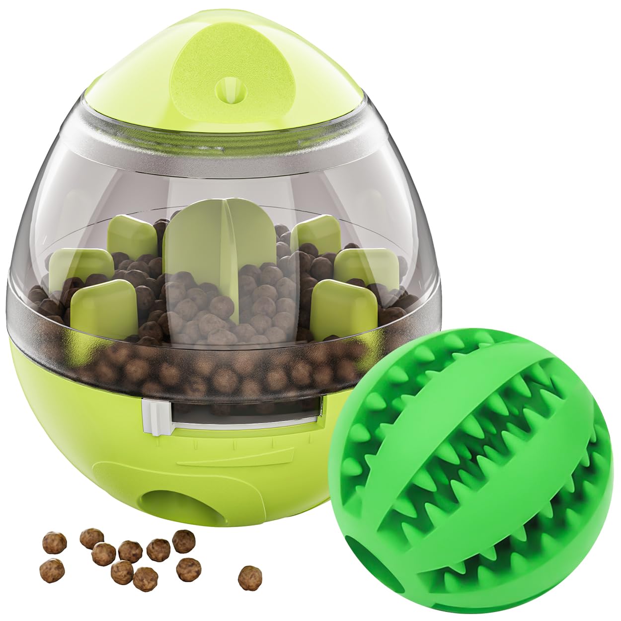 Lesfit Dog Treat Balls - Slow Feeder Food Dispenser Toys, Interactive Dog Training Toys