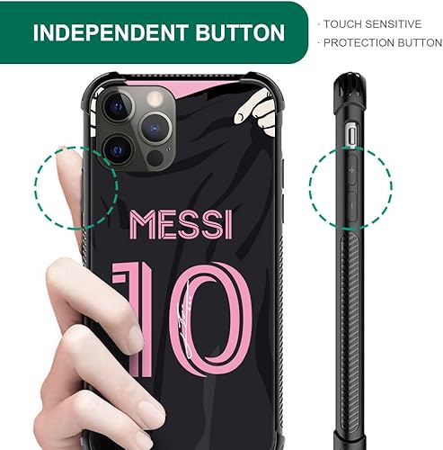 Miniatura 2 de Henok Funda compatible con iPhone 11 Pro Max, diseño retro HS American Soccer Jersey 001 con antideslizante, a prueba de golpes, protección de placa