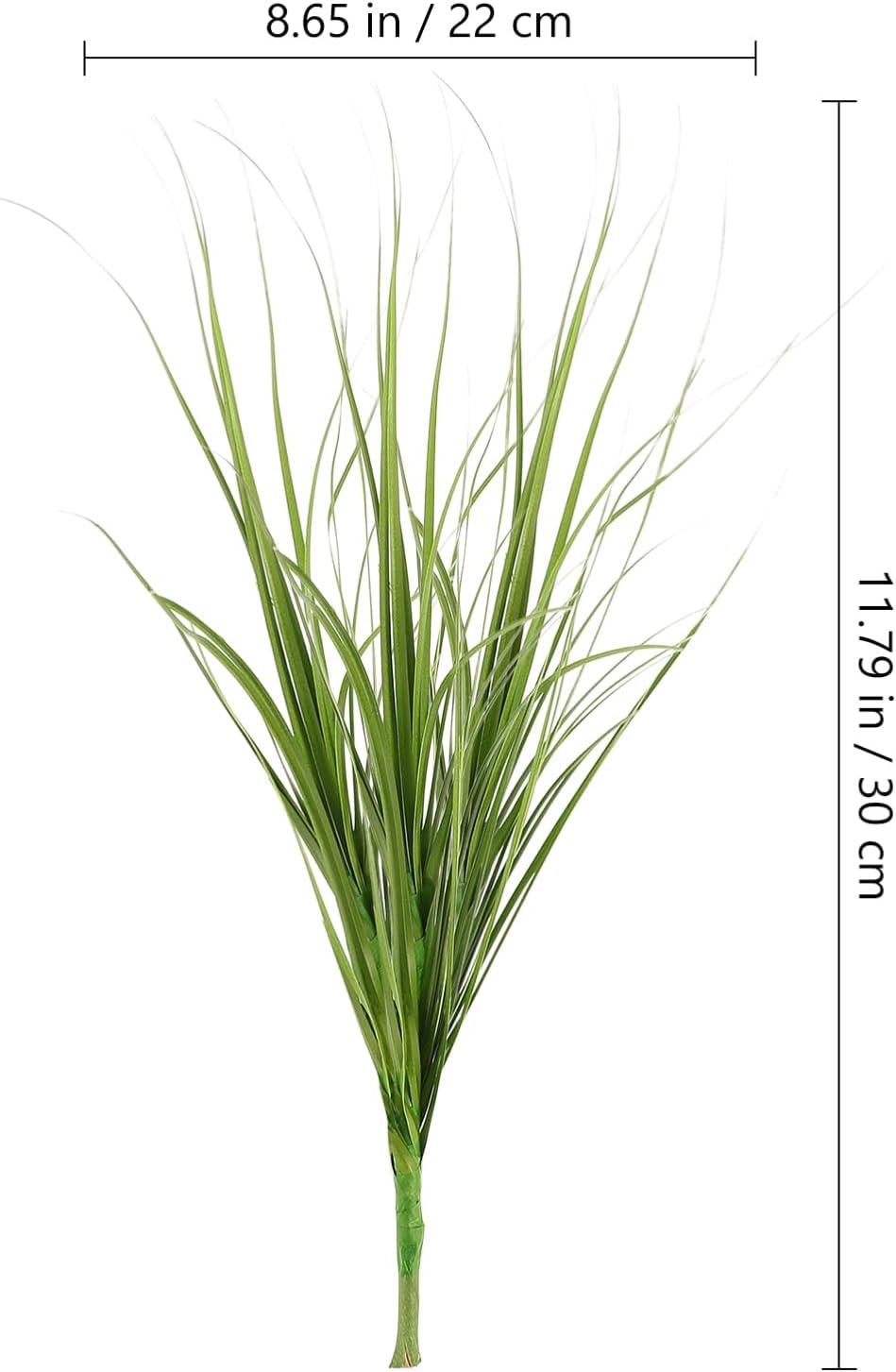 DOITOOL 12Pcs Artificial Grass Stems 8.7In Faux Tall Grass Plants for Indoor Outdoor Home and Garden Decoration Greenery Stems for Planters and Floral Arrangements (Pack of 2)