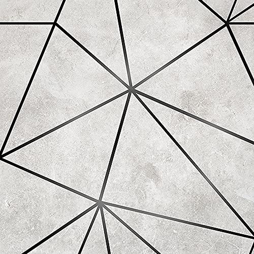 Papel De Parede Adesivo Zara Cimento Com Preto