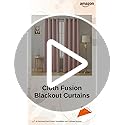 Image of Cloth Fusion 75% Blackout Door Curtains 7 Feet Long Set of 2, Room Darkening Parda with Stainless Steel Grommets for Home Decor (7x4 Feet, Pink)