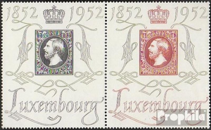 Sellos para los Coleccionistas de Filatelia Luxemburgo 1952 Prophila 488-489 Pareja Usada Completa