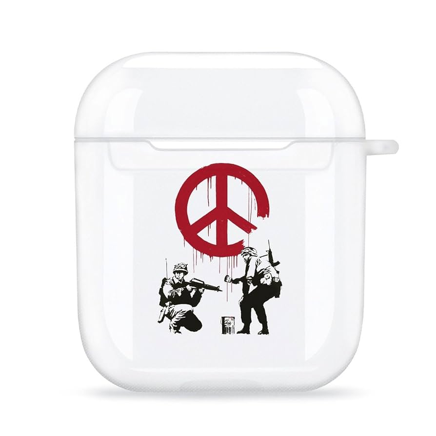 Amazon | AirPods1/2イヤホンケース Banksy バンクシー 落書き