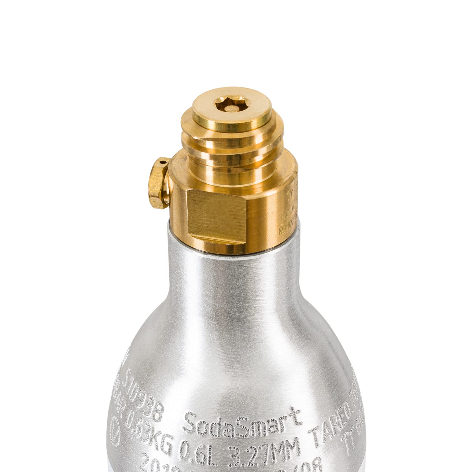 2X Premium CO2 Zylinder für SodaStream Crystal 2.0, Easy, Aarke uvw. Wassersprudler | Gefüllt mit 425g Kohlensäure +25g extra für mehr als 60l | Kohlendioxid-Zylinder als Reservepack