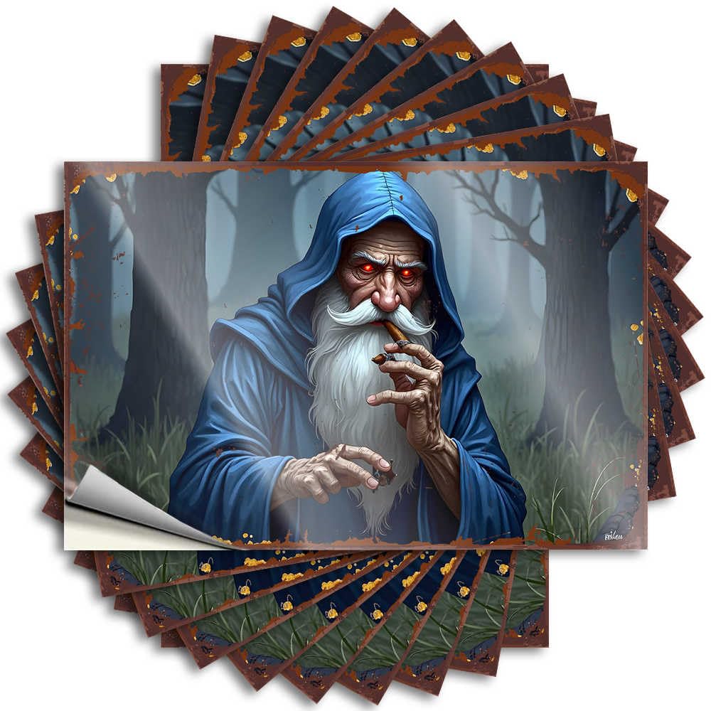 Quote Neutral, Travel Helmet Enigmatic Wizard in The Misty Forest | Country Stuff(6X9CM)