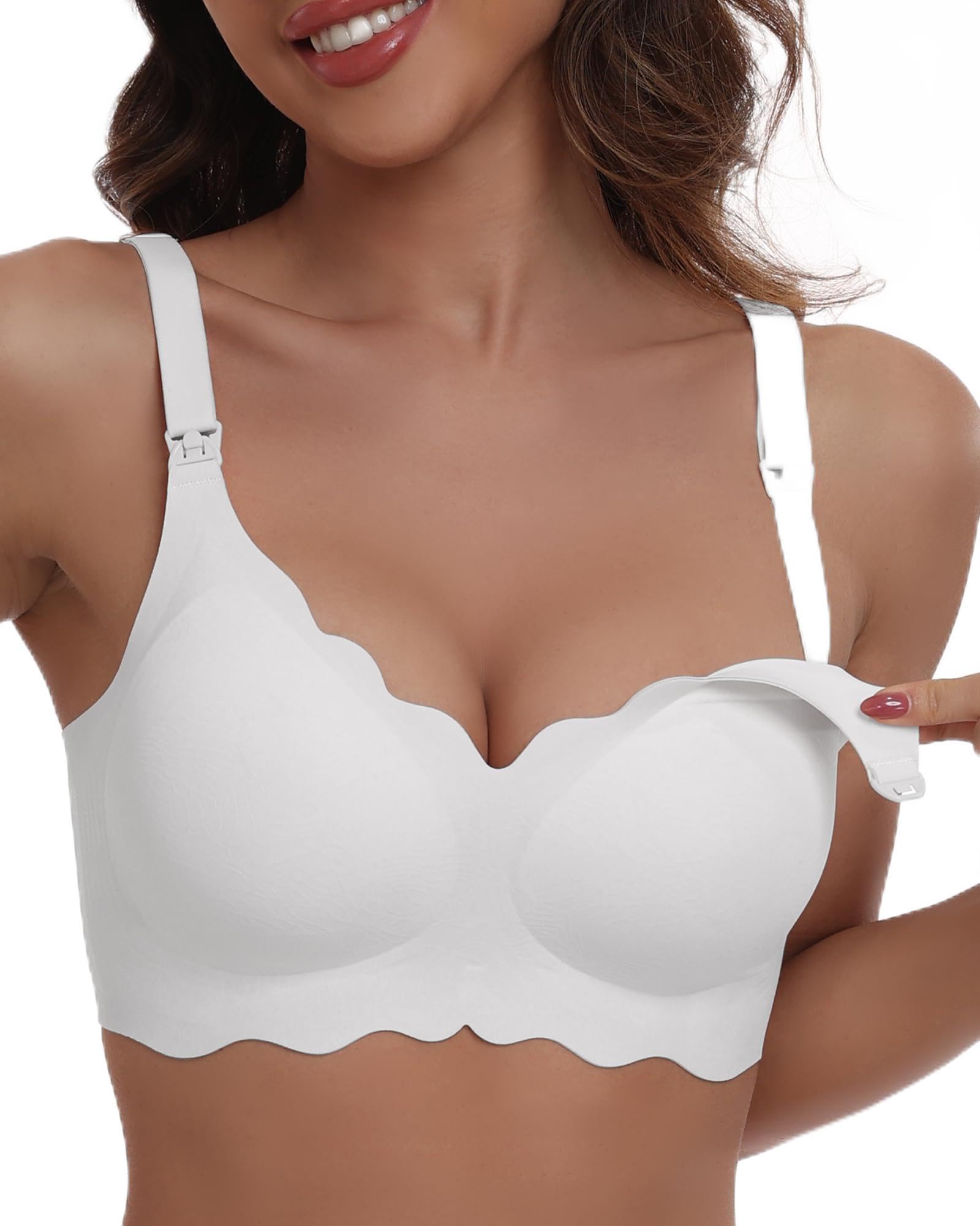 As Fairy Still-BHS Zum Stillen, Kabelloser Nahtloser Schwangerschafts-BH Ultra Komfort Schwangerschafts Schlaf Bralette für Frauen