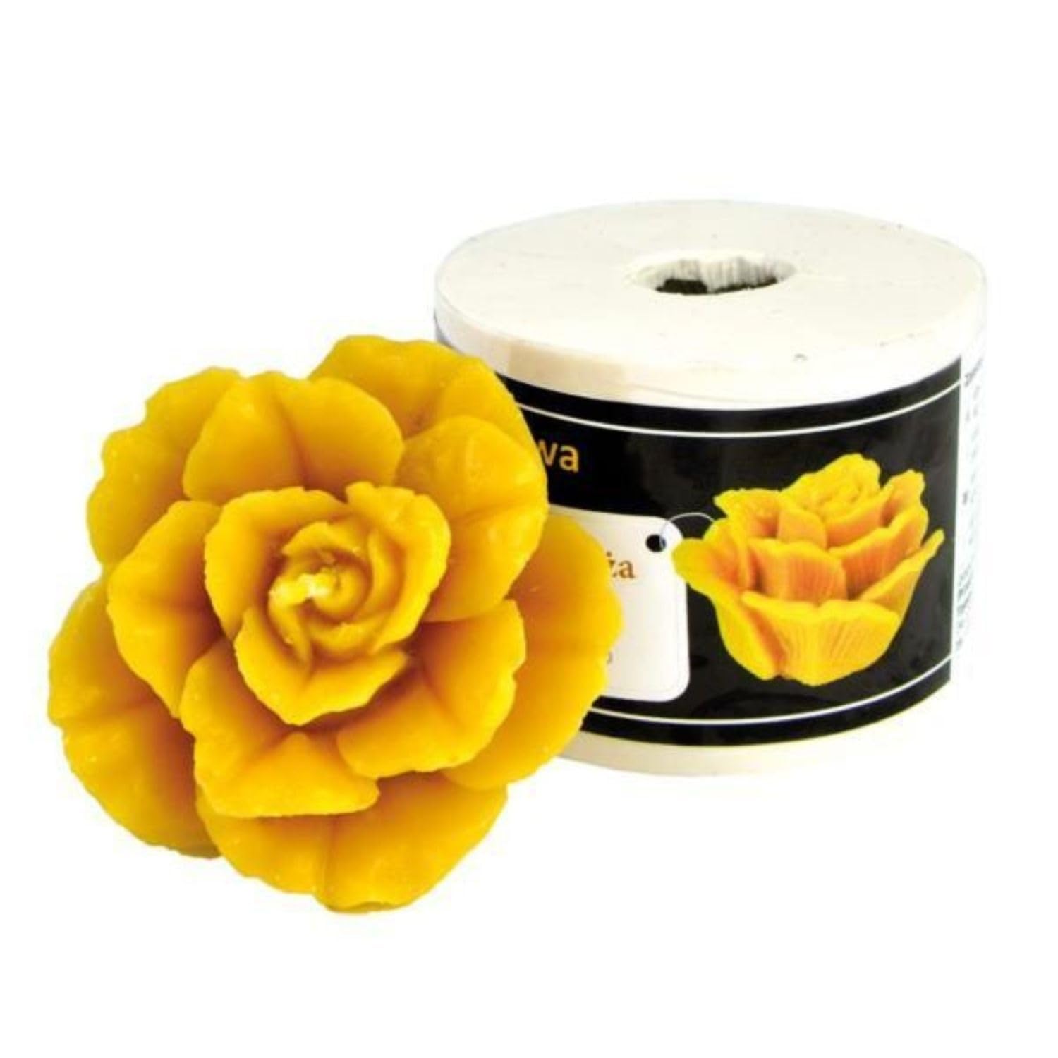 LYSON Moule à Bougie Rose Hauteur: 5,5 cm Moule en silicone pour bougies Silicone Bougie Verser Moules Bougies en cire d'abeille DIY et artisanales Bricolage Réutilisable Bougie