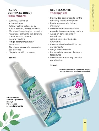 Miniatura 9 de Spray de alivio de tensión muscular para hielo mineral Hielo Mineral Florigan 88fl oz