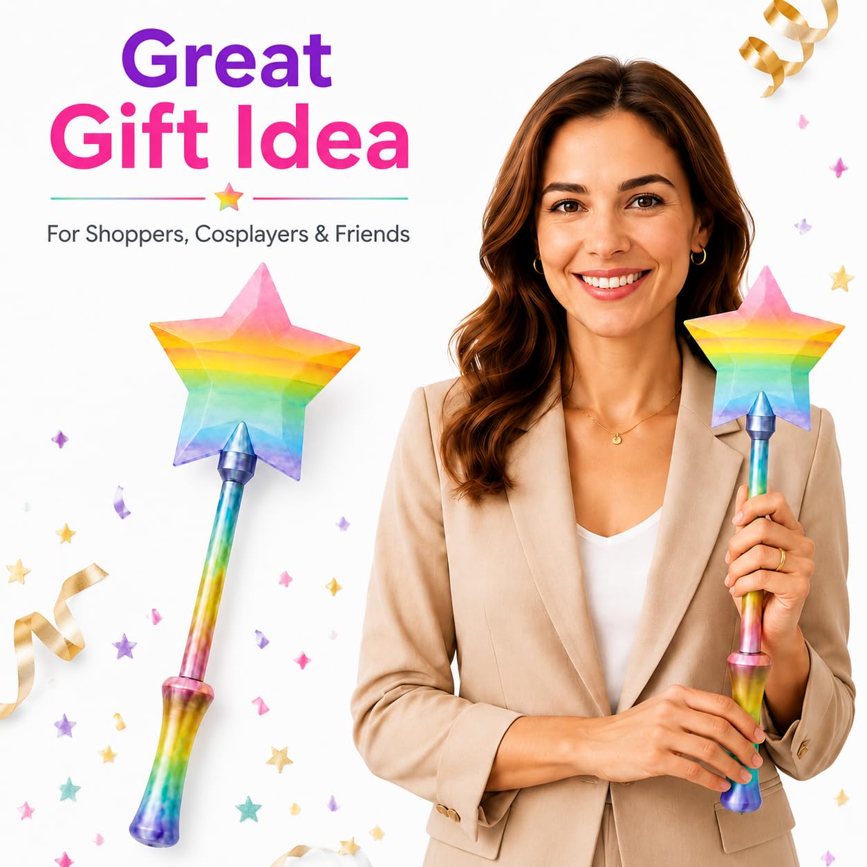 nezafly Credit Card Wand 3D Printed Magic Fairy Wand Card Holder Star Tap To Pay Payment Fun Contactless Prop for Adults Cosplay Magicians Performers Raves Parties Pranks Shopping - Image 7