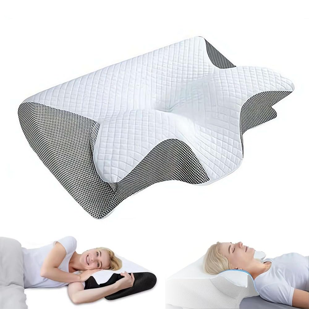 Oreiller cervical en mousse pour soulager la nuque et dormir sereinement