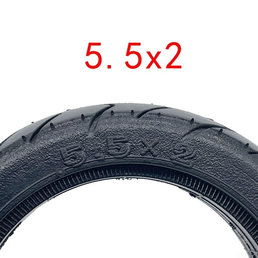 DAZZLEEX Pneumatici per monopattino elettrico, 5,5 x 2 cm, costruzione leggera, adatta per I-Scooter X-5 Pro, gomma nera da 300 g
