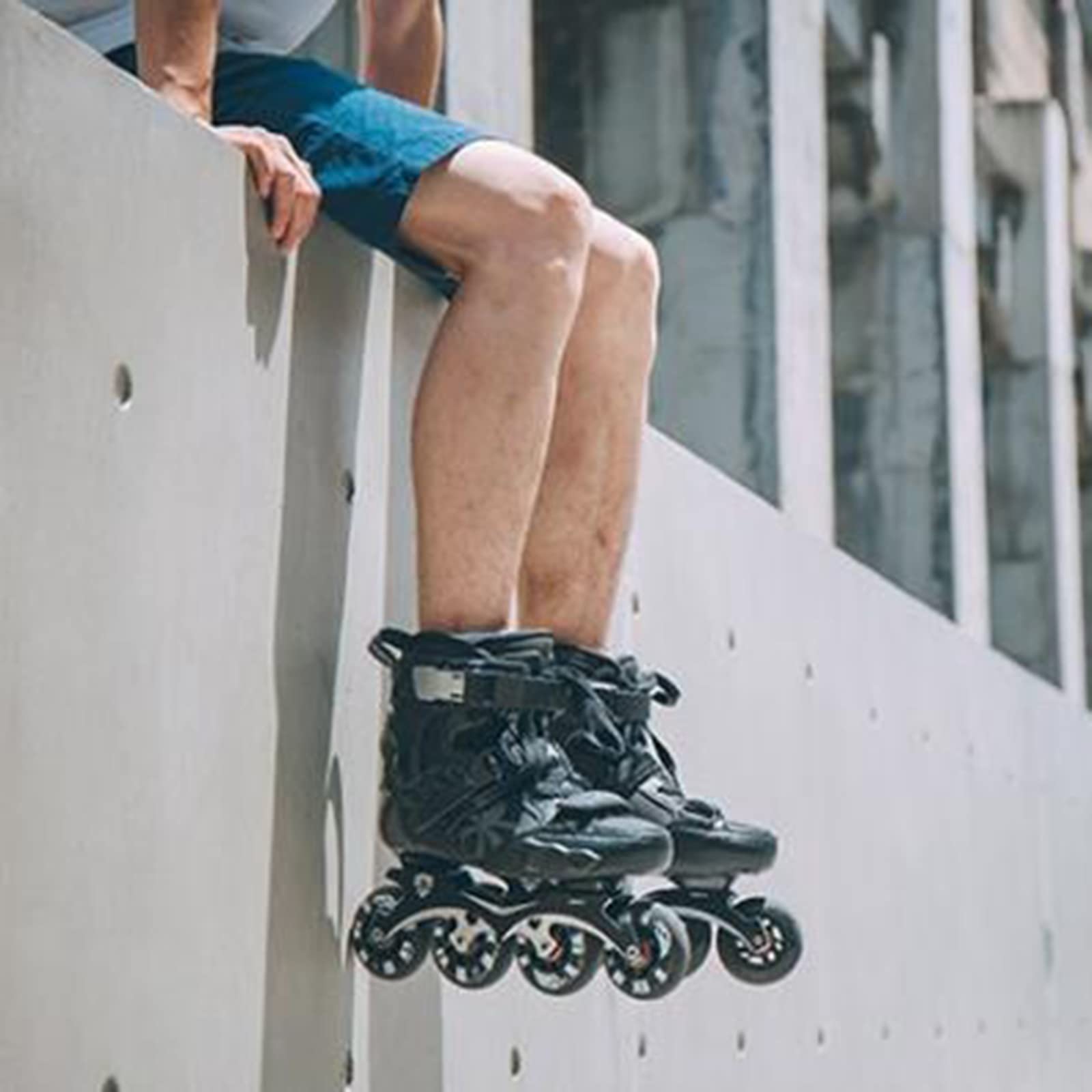 Genérico Ruedas de Repuesto para Patines en Línea Exterior Interior Rueda de 80 mm 85A para Patinaje Callejero, Resistente Al Desgaste, Sin Rodamientos, Paquete de 8