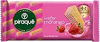 Biscoito Wafer Recheio Morango Piraquê Pacote 100g