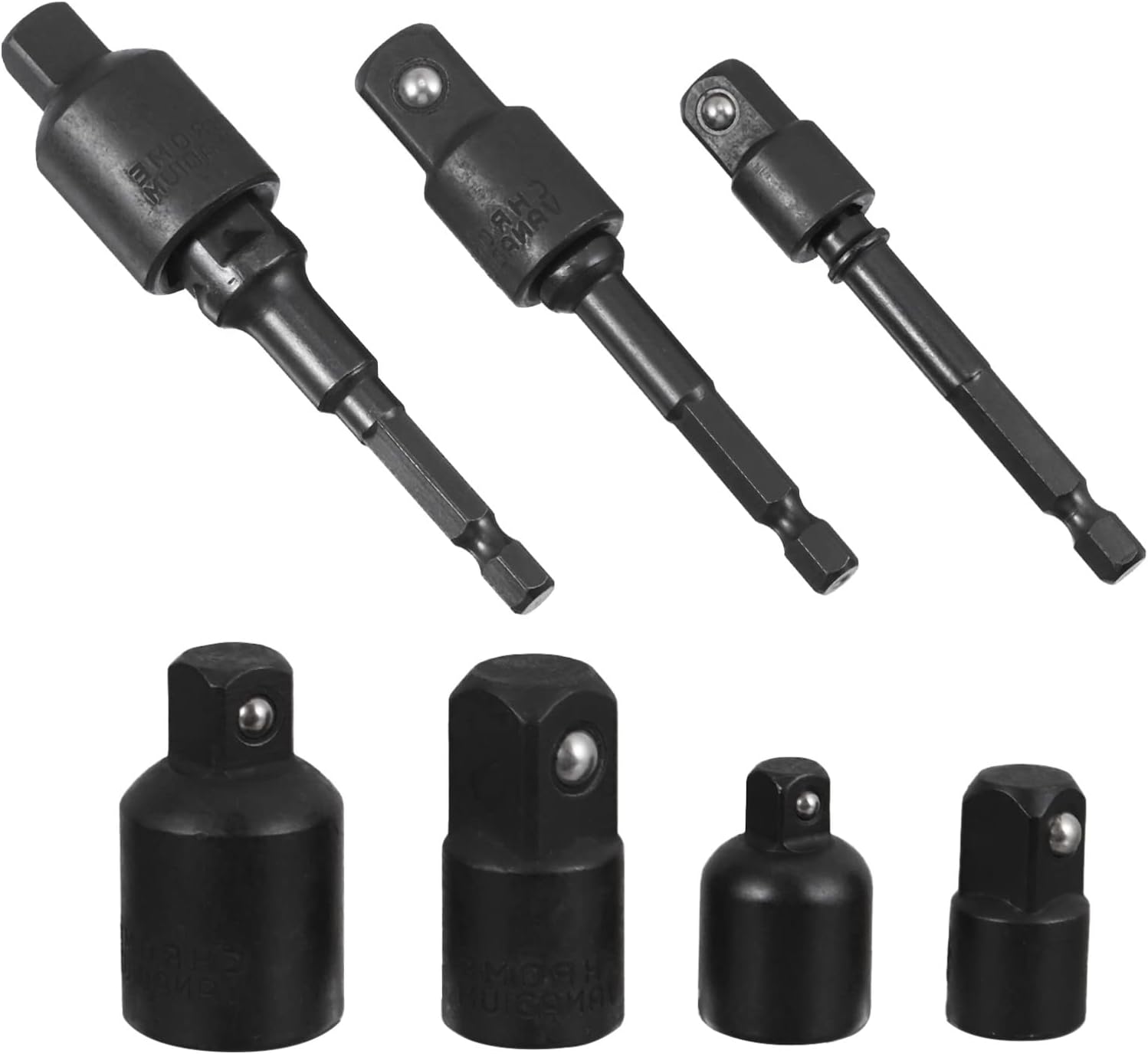 21pcs/ Set Power Universal Hub Axle and Tools Tool Wheel Extension Cordless Spindle Conversion/Hex Wrenches Ratchet Drill Screwdriver Adapter Nut Reducer Spanners (Color : Blackx3pcs, (Colo