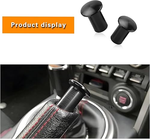 Miniatura 7 de QODOLSI 2 piezas GT86 botón de deriva modificado para pomo de giro de automóvil, accesorios de metal duraderos para manija de freno de vehículo,