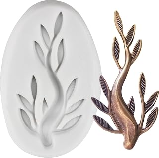 Tree Branch Silicone Mold Twig Branch Leaves Fondant Molds For Cake Decorating Cupcake Topper Candy Chocolate Gum Paste Polymer Clay