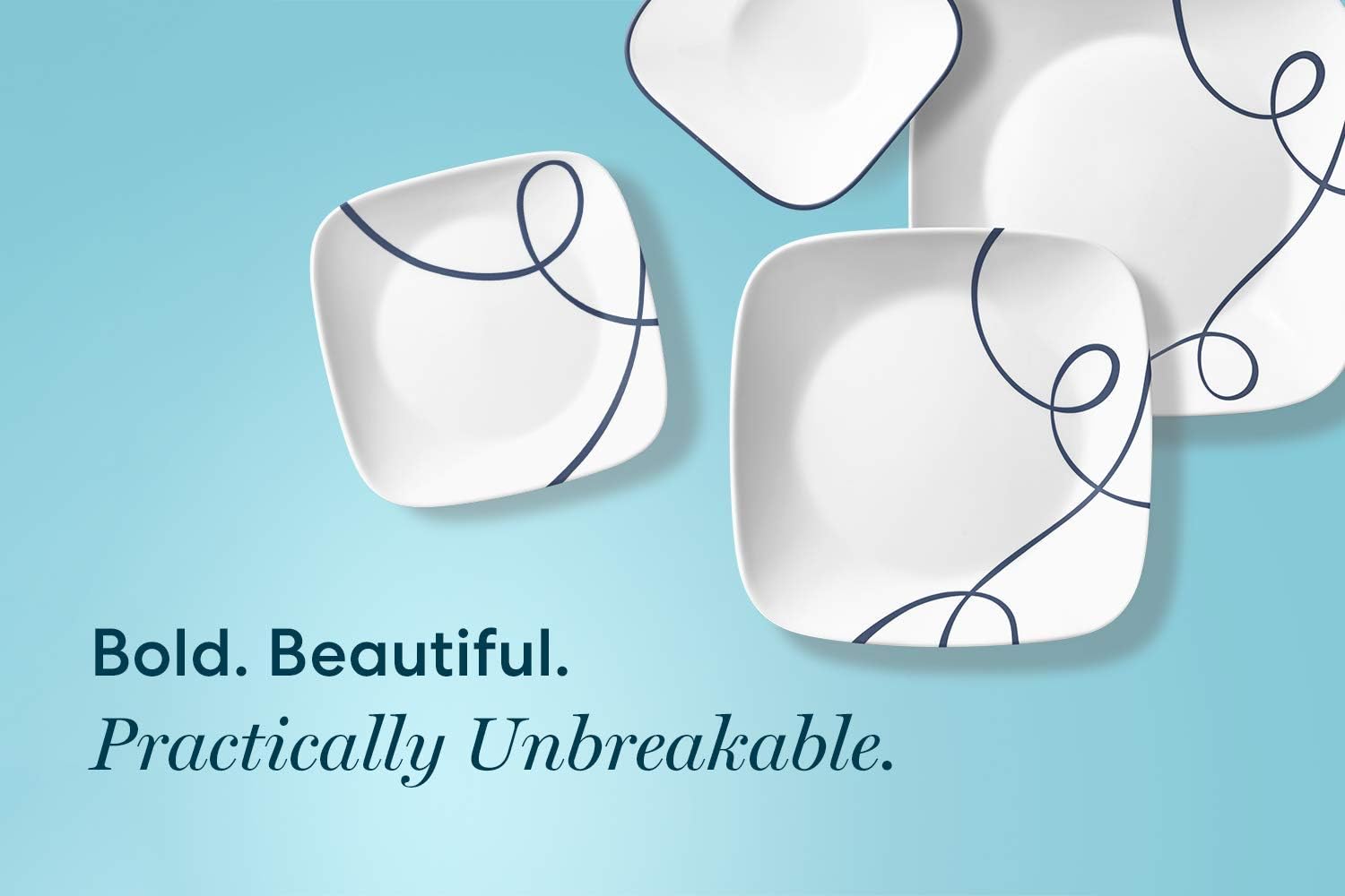 Corelle Chip Resistant Appetizer Plates, 6-Piece, Lia