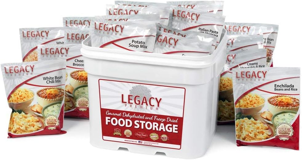 Review Product Long Term Dehydrated Food Storage - 120 Large Entree Servings - 29 Lbs- Disaster Prepper Freeze Dried Supply Kit - Individual Emergency Survival Meals
