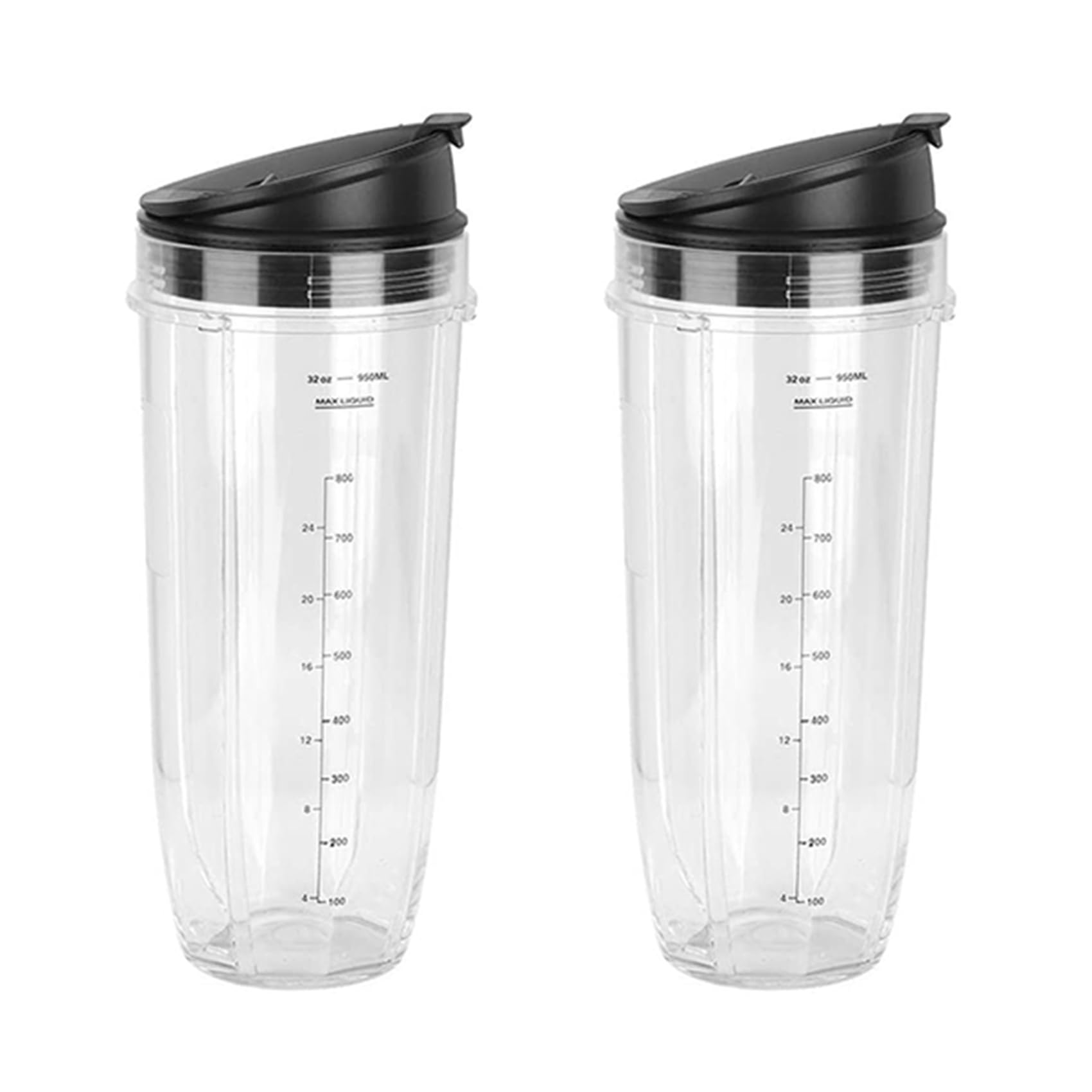 Hndhbfgrt 2X 32Oz Replacement Blender Cups with Cup Lid 900Ml Large Capacity for 900W 1000W Blender Juicer