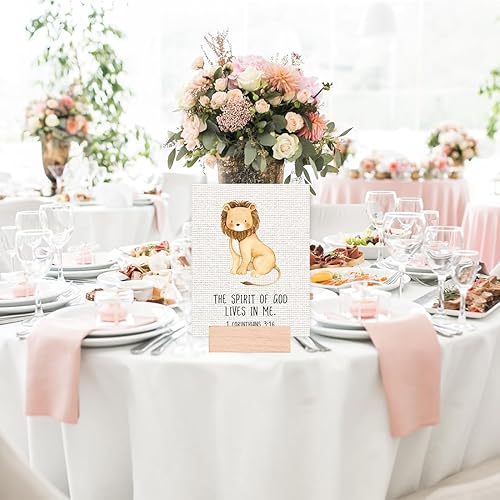 Miniatura 4 de Andaz Press Biblia Kids Wall Art 22 Collection, 8.5 x 11 pulgadas, animales de safari de la selva, 1