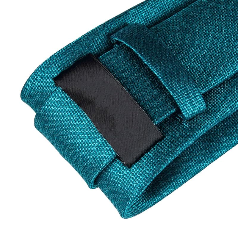Set corbata ancha y pañuelo de seda para hombre miniatura 4