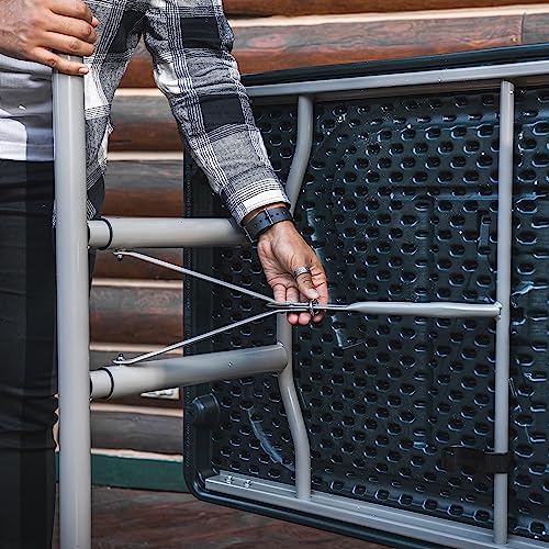 Lifetime 22123 Folding Picnic Table, 6 Feet, Hunter Green #TOP5