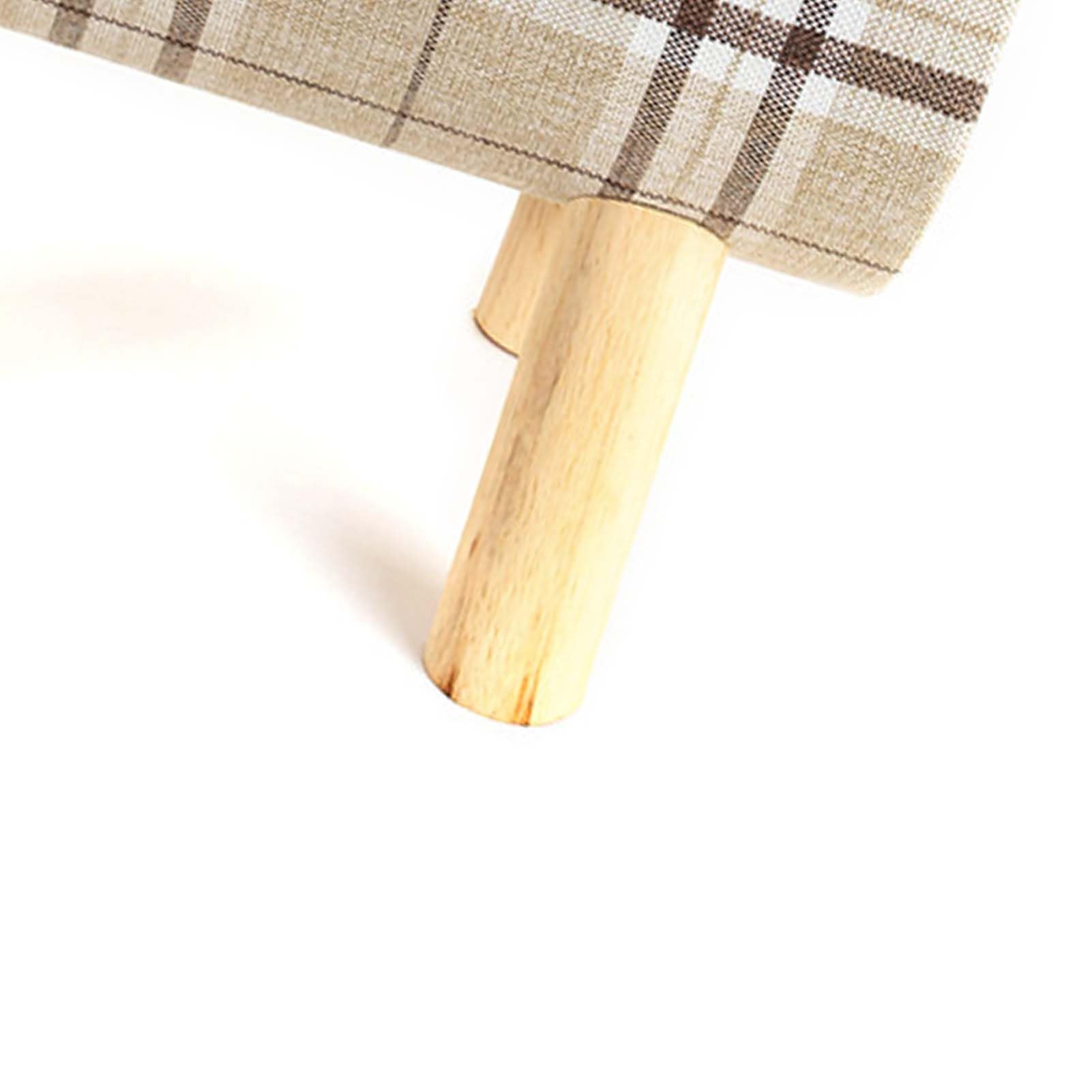 Cama túnel para gatos con patas de madera, túnel elevado extraíble para todas las estaciones, cómoda cama para gatos y perros pequeños
