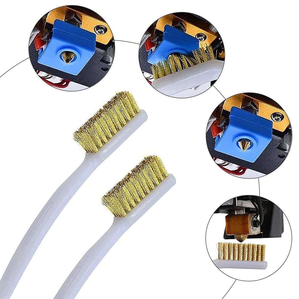 Düsenreinigungsset Für 3D-Drucker – Mit Reinigungsnadeln, Pinzette & Steckschlüssel – Für Düsen Bis 6 Mm