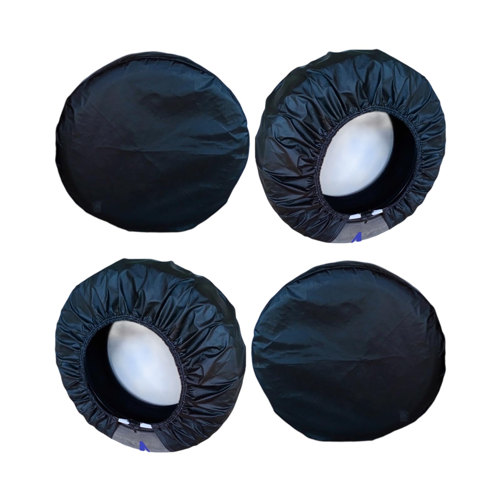 Protectores resistentes para neumáticos de 21 a 32 pulgadas, color negro, resistentes a la decoloración, accesorios de coche, camión, 4 piezas impermeables
