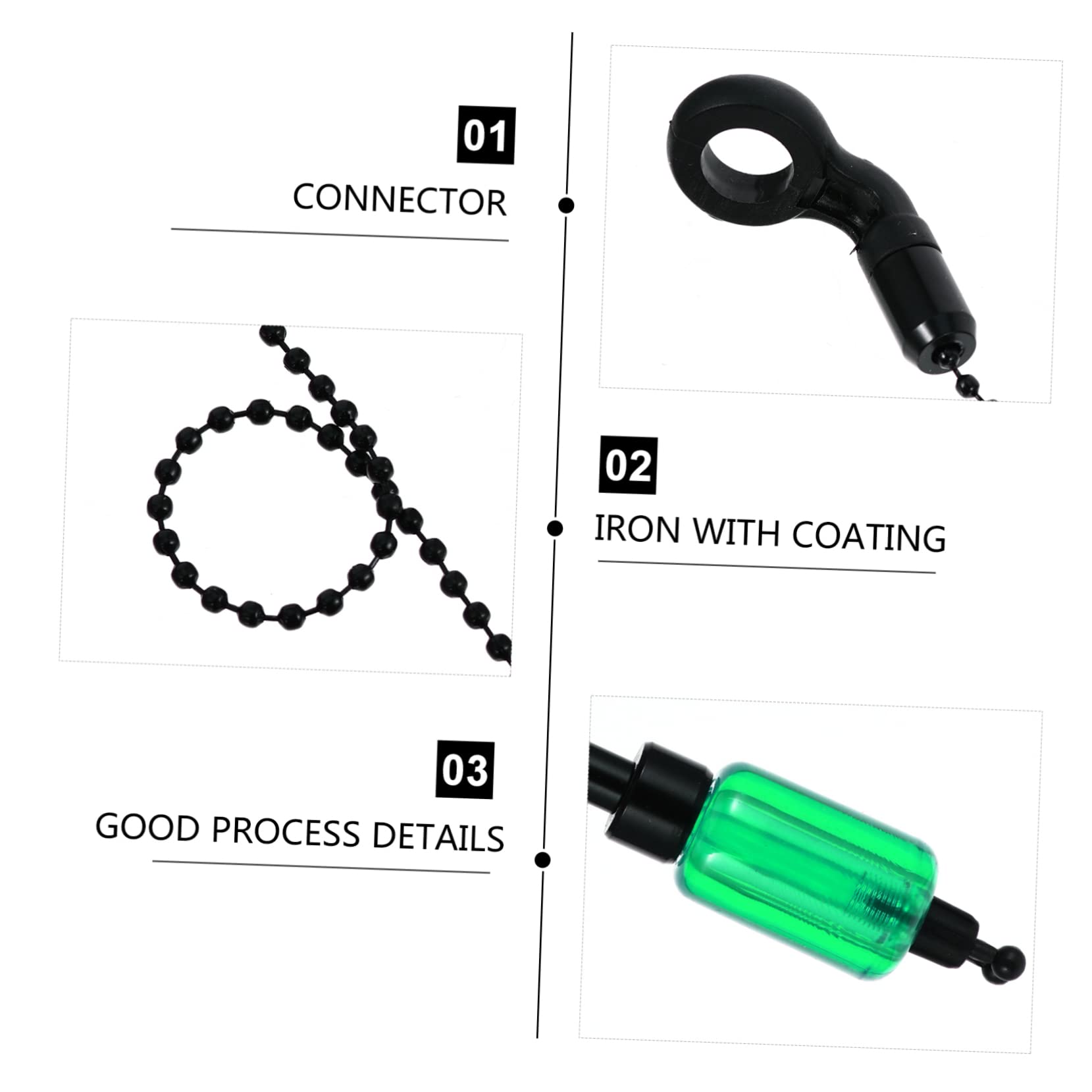 JOINPAYA Fishing Alarm with Swingers Sensitive Bite for Freshwater Saltwater Fishing Durable Construction Easy Clip Design for Anglers