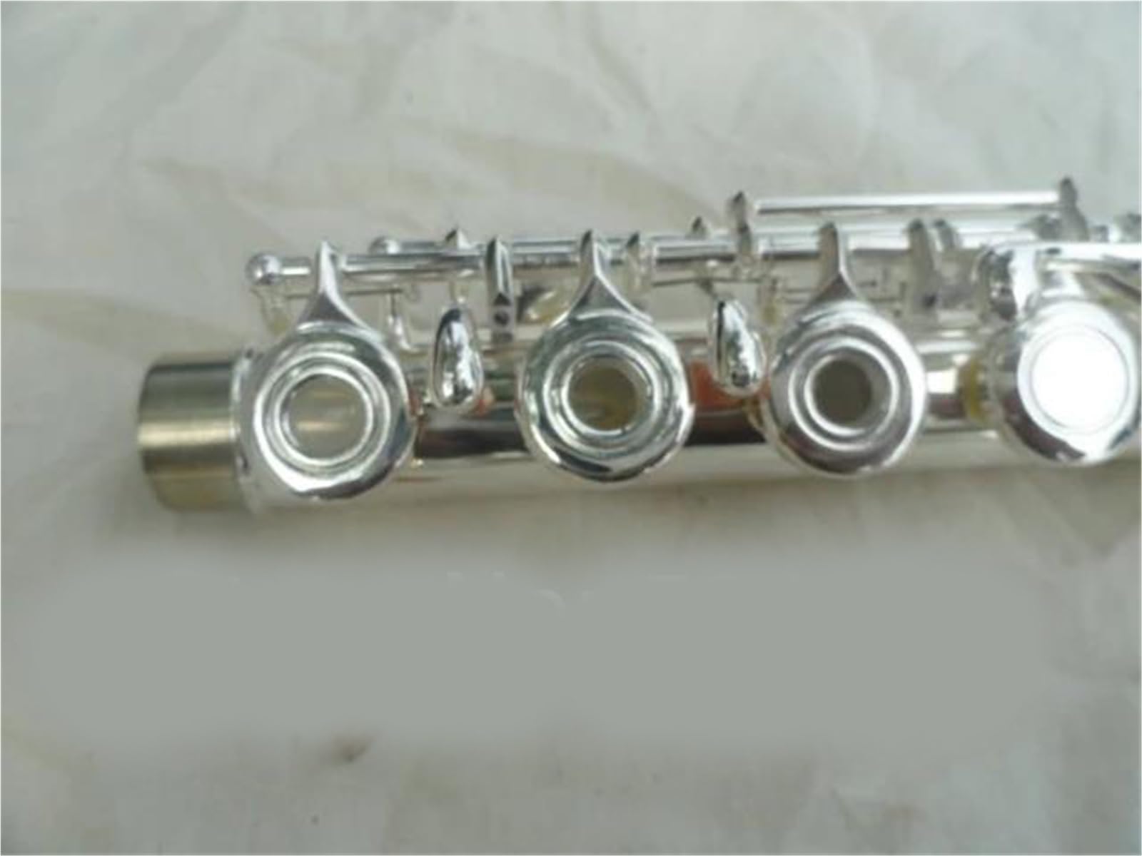 początkujących Flet Flet C posrebrzany 17 otworów otwarty instrument z miedzioniklu z kluczem E