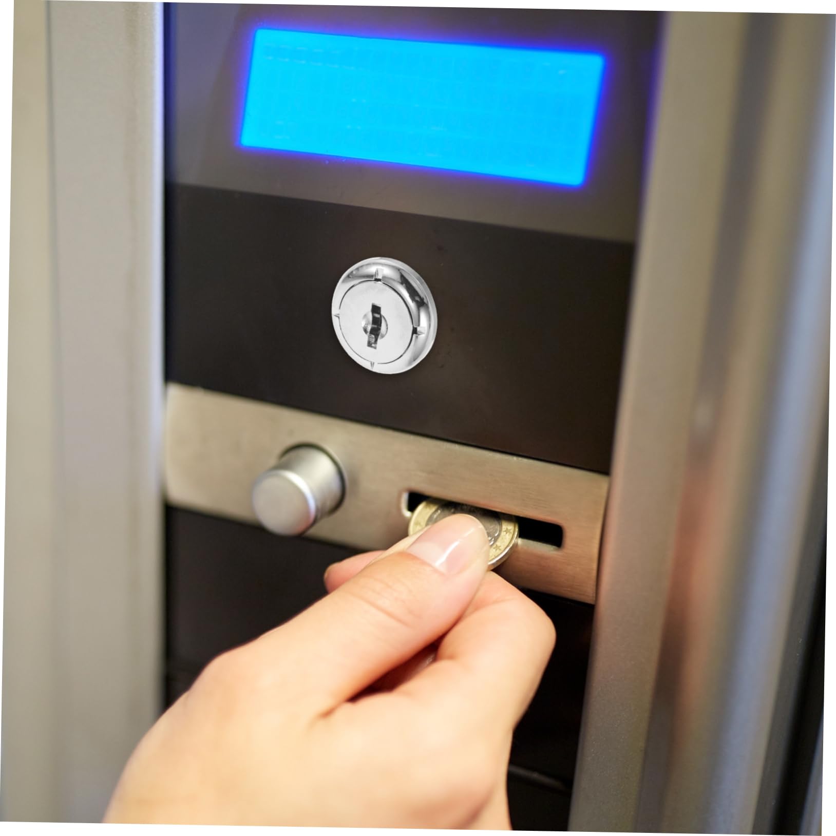 PRETYZOOM Serratura Per Distributore Automatico Di Serratura e Chiave Per Distributore Di Caramelle Ricambio Per Di Sicurezza Per Di Bevande